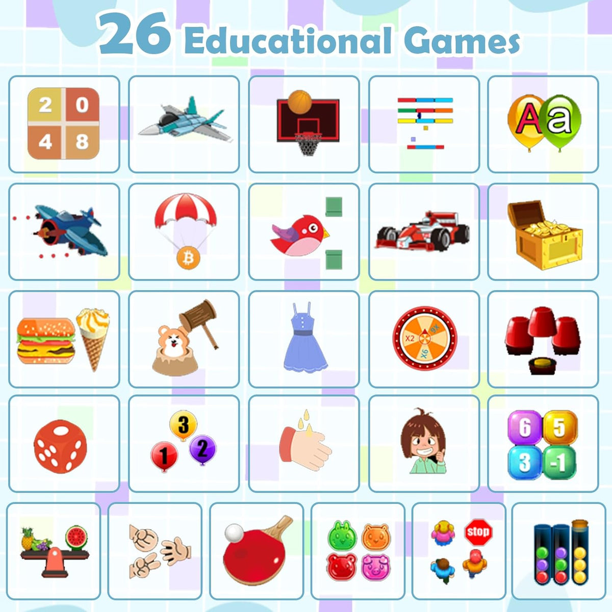 Smartwatch for Kids with HD Camera & 26 Educational Games