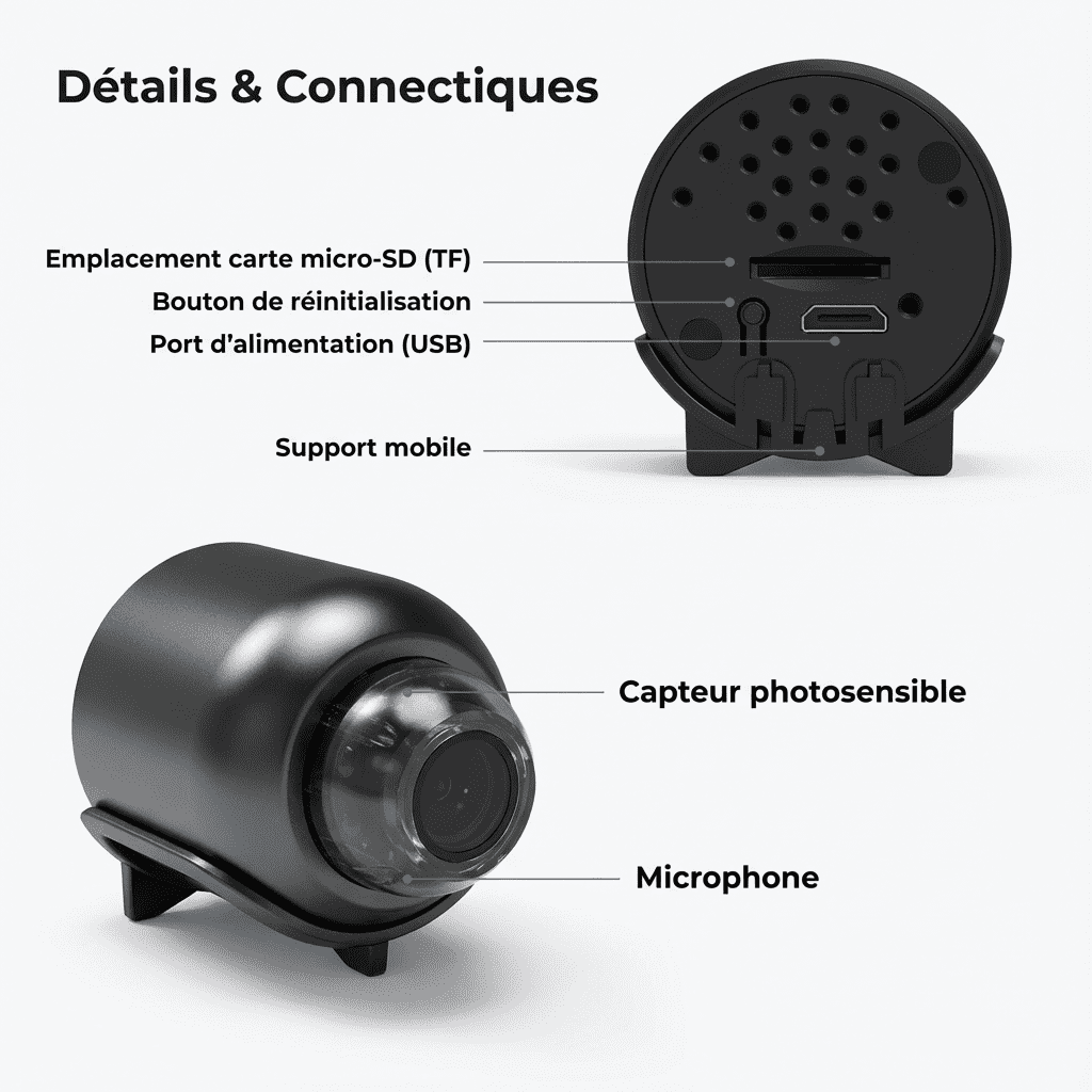 Mini Camera Wireless, Remote Control and Recording HD