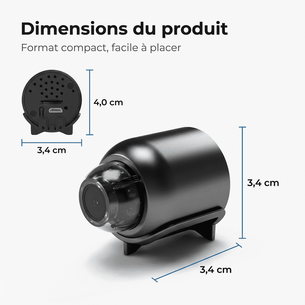 Mini Camera Wireless, Remote Control and Recording HD