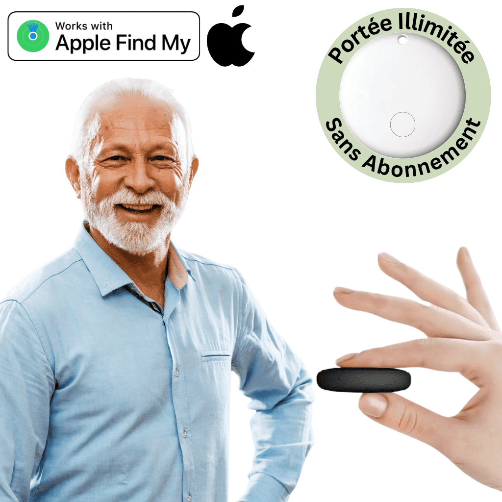 GPS Tracker for Seniors No Subscription & No SIM Card Required, Compatible Android & iOS