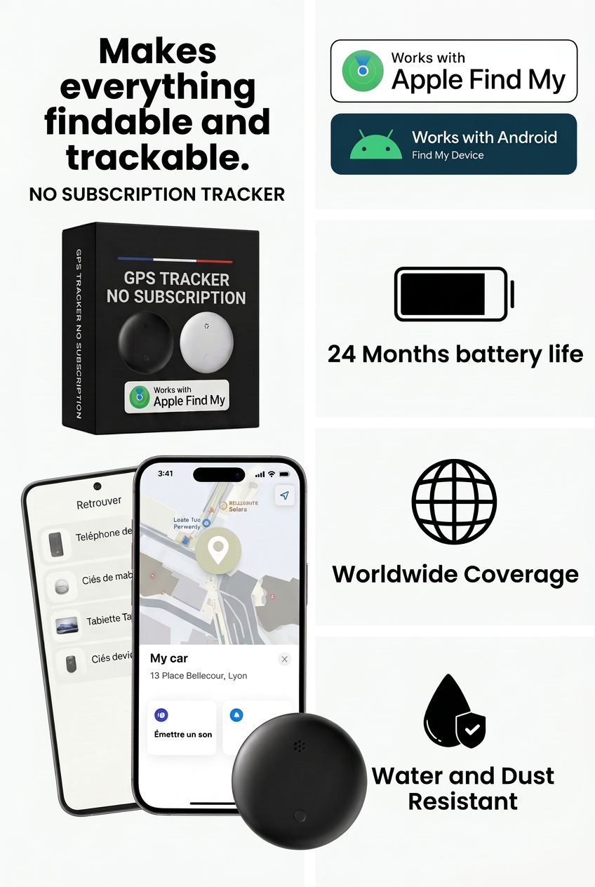 GPS Car Tracker No Subscription – Android & iOS Find My