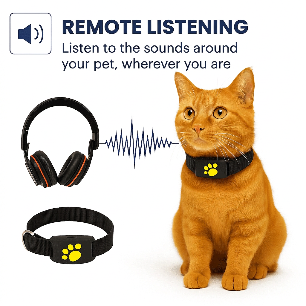 GPS Collar for Cats No Subscription Instant Tracking High Accuracy