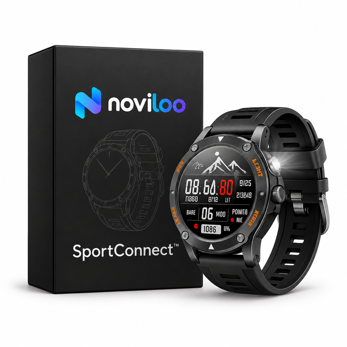 Smartwatch with HD Display with Built-In Compass