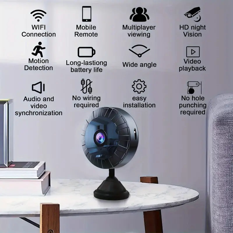 Camera 4K WiFi with Night Vision and Motion Detection