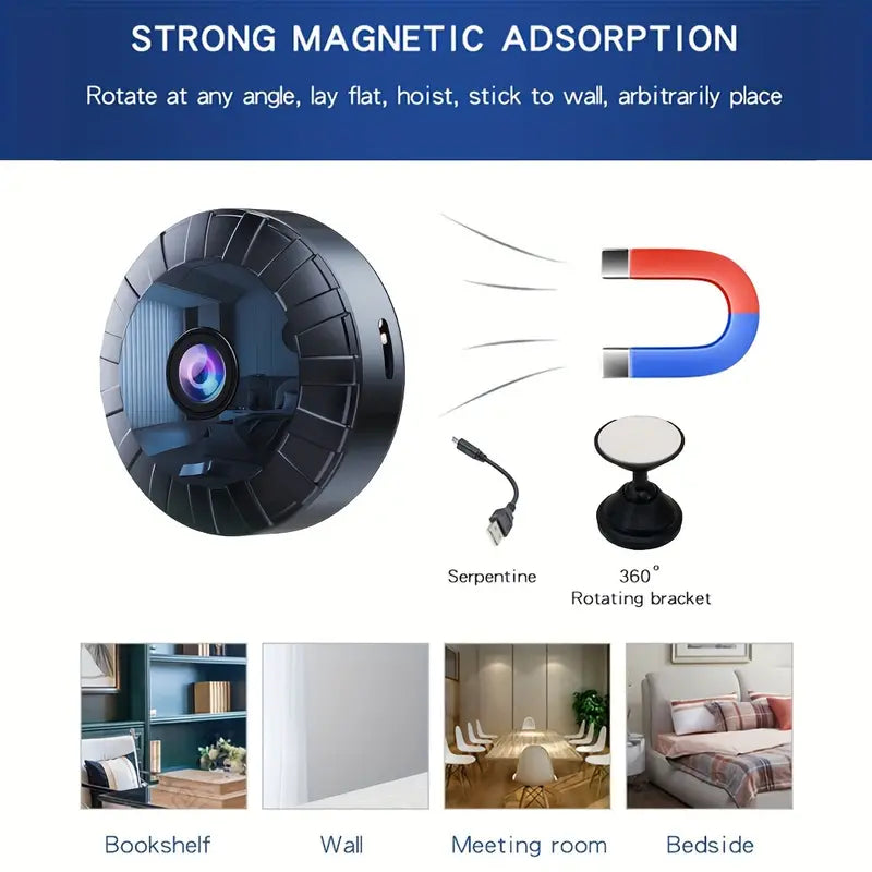 Camera 4K WiFi with Night Vision and Motion Detection