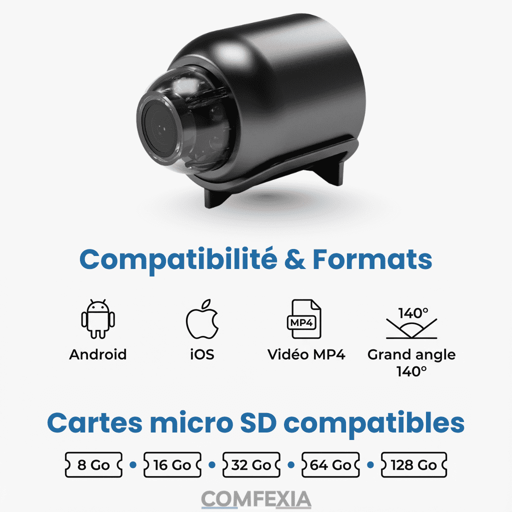 Mini Camera Wireless, Remote Control and Recording HD