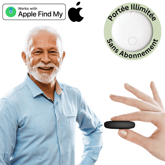 GPS Tracker for Seniors No Subscription & No SIM Card Required, Compatible Android & iOS