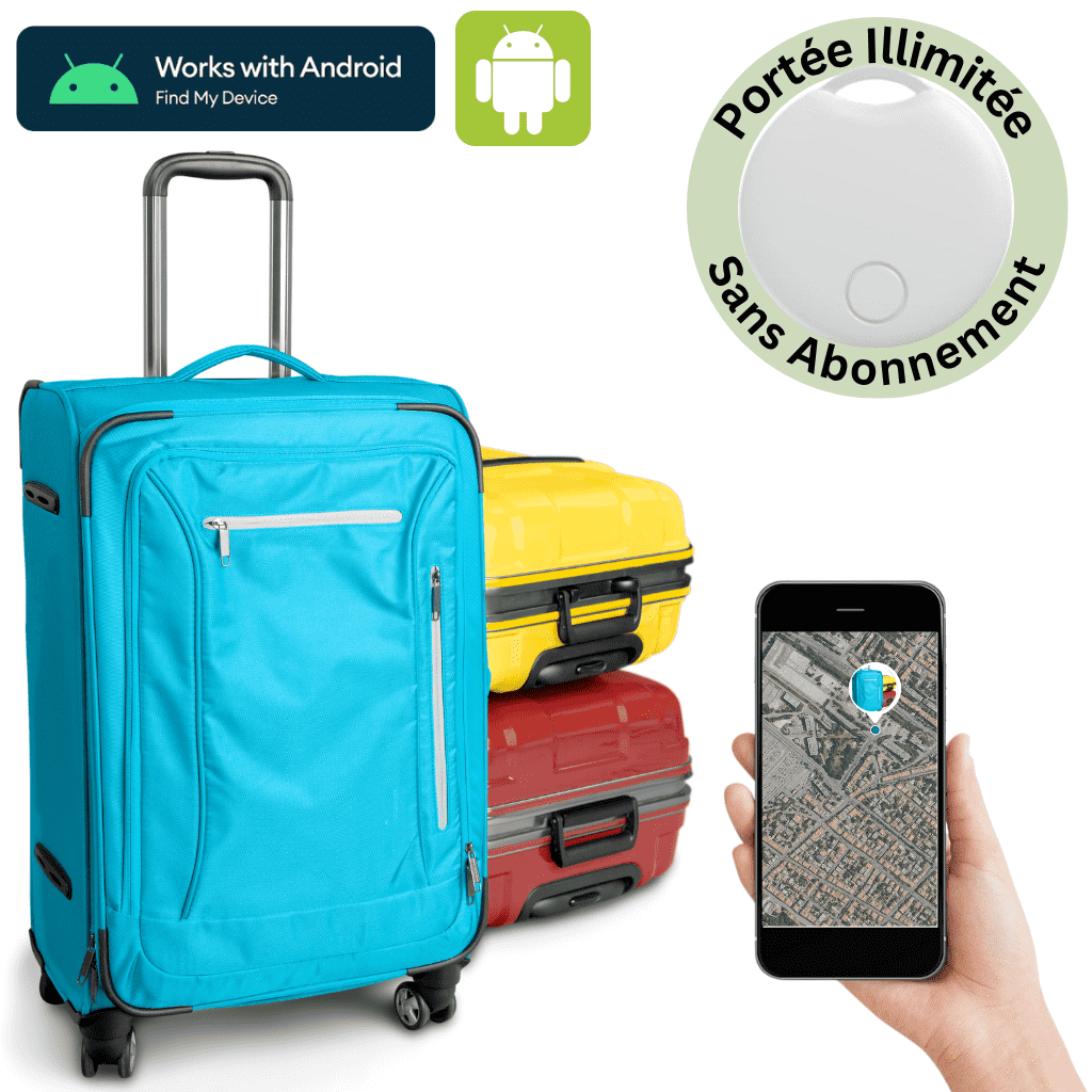 GPS Luggage Tracker No Subscription High-Precision, Compatible Android & iOS
