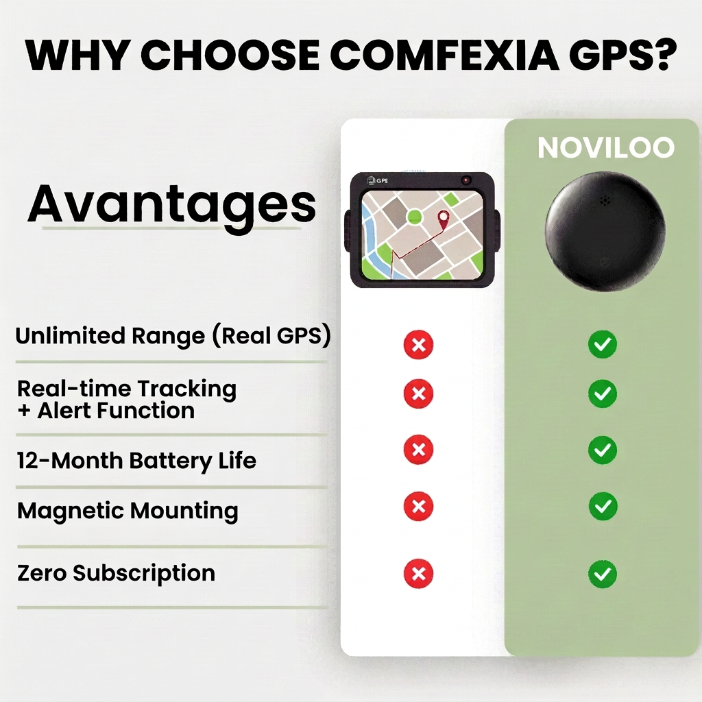 GPS Luggage Tracker No Subscription High-Precision, Compatible Android & iOS