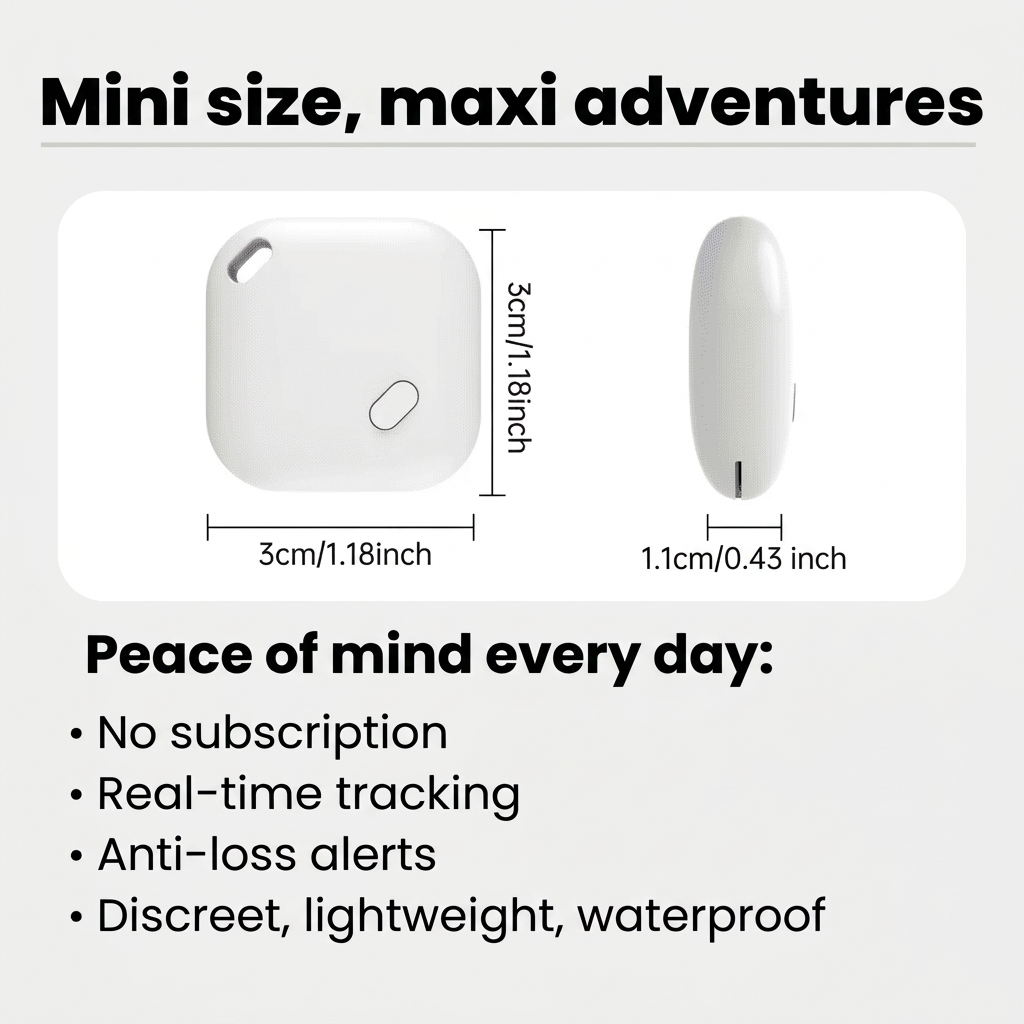 GPS Tracker for Luggage No Subscription Discreet Tracking, iOS