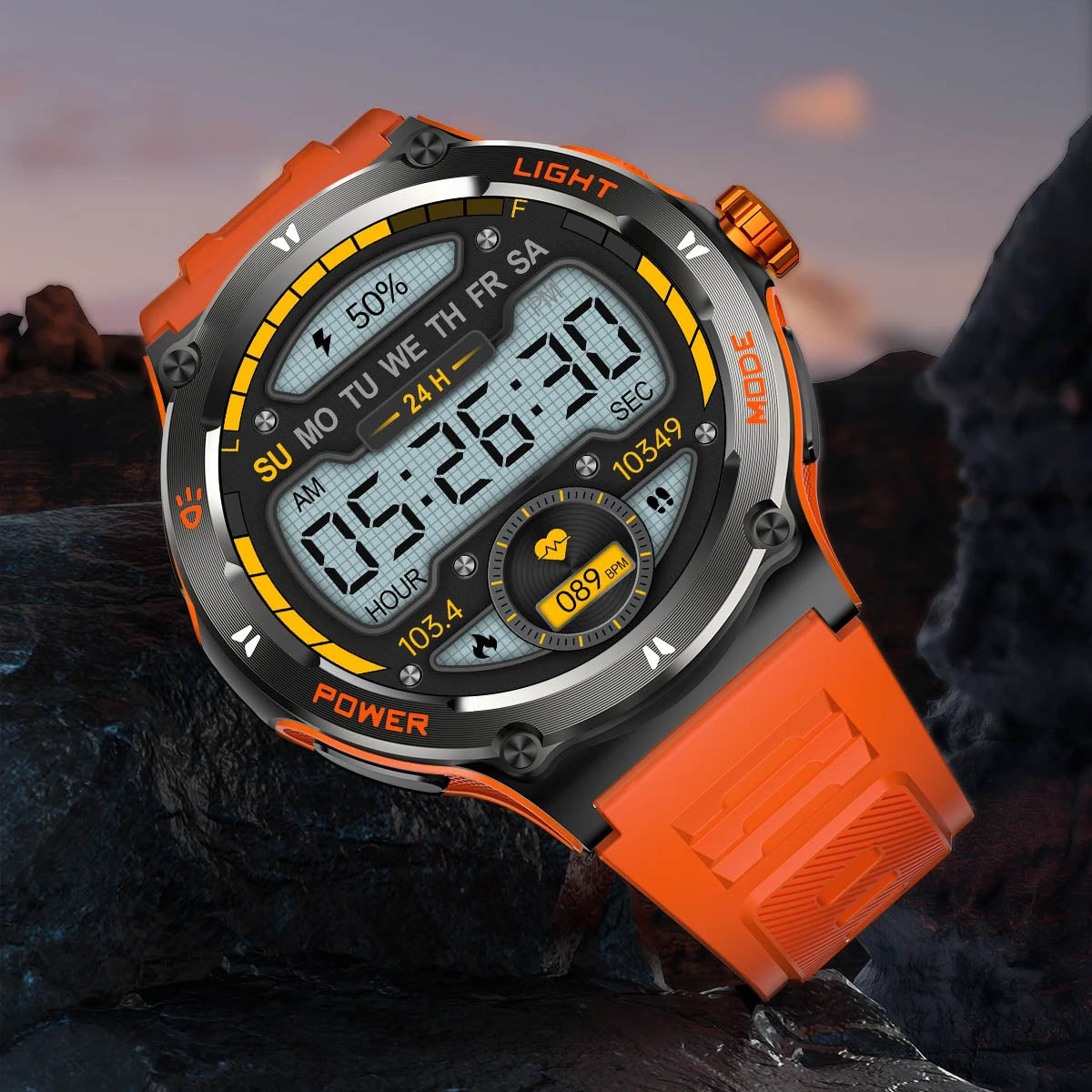 Smartwatch with HD Display with Built-In Compass