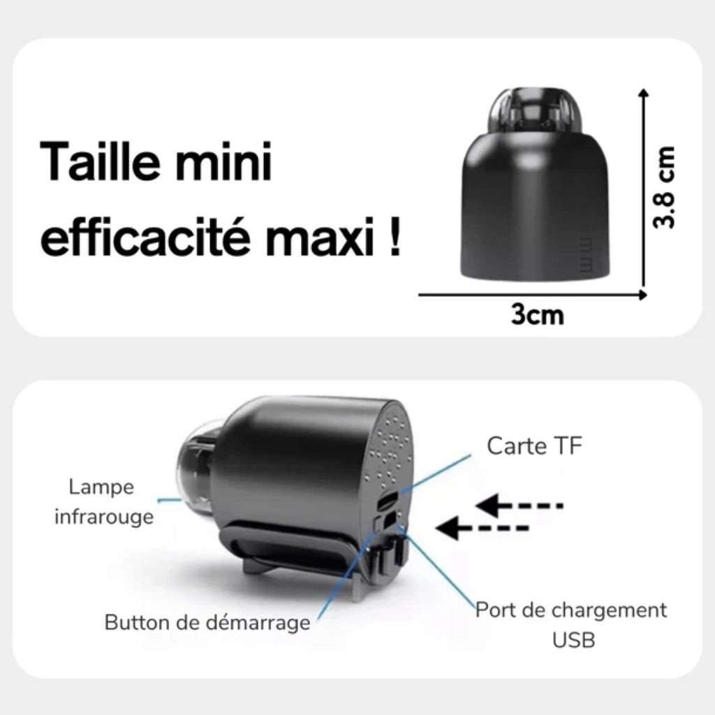 Mini Camera HD with Night Vision and Motion Detection