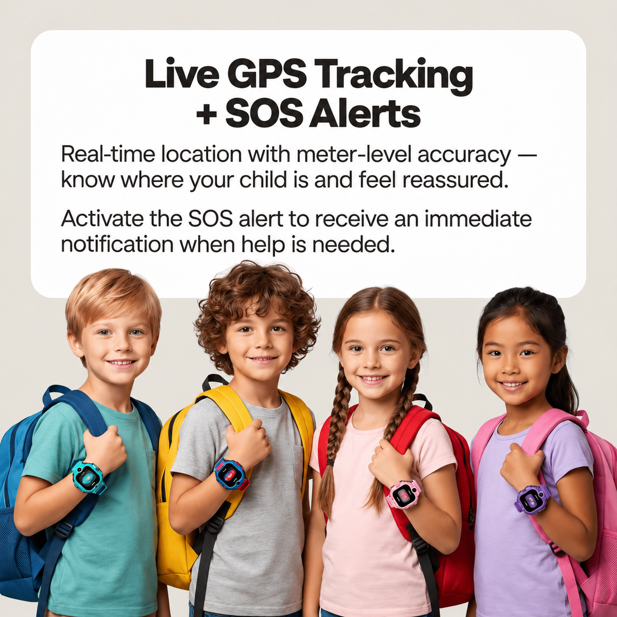 Watch GPS Watch for Kids with Alert Functions